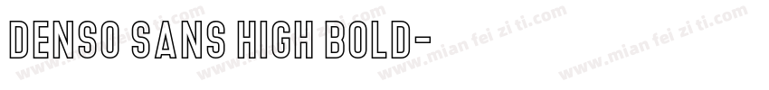 Denso Sans High Bold字体转换